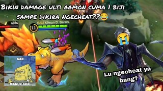 KAPAN LAGI KALIAN DAMAGE ULTI AAMON YANG SAKITNYA LUAR BIASA CUMA 1 BIJI KALO KENA BARATS??? 😂😂