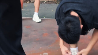 最后一个是你的庆祝动作吗？