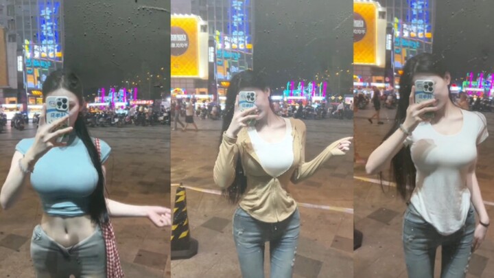 Street-style photos with a mirror selfie— which outfit do you like best? Help me pick one!