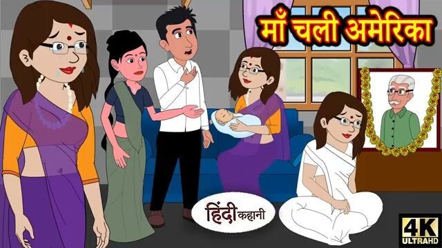 माँ चली अमेरिका - Hindi kahaniya _ Hindi Story _ Moral Stories _ Kahaniya _ Hind