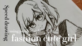 Gambar fashion cute girl yang simple yuk!