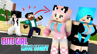 HEROBRINE LIFE : CUTE GIRL LOVE STORY - FUNNY MINECRAFT ANIMATION