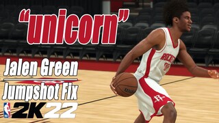 Jalen Green Jumpshot Fix NBA2K22