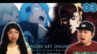 THE EMPEROR ARRIVES | Sword Art Online Alicization: War of the Underworld Episode 3 Reaction