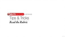 70 - LISTENING Tips Tricks Read the Rubric