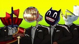 Super Siren Head & Megaphone Army & Cartoon Cat & Toilet Head - Coffin Dance Astronomia Cover