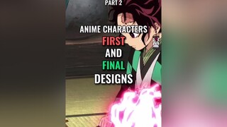 Anime characters first and final designs part 2 anime deathnote mha zerotwo onepiece animes animeti