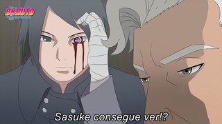 Sasuke recebe novo Rinnegan feito com Ferramentas Ninjas pelo Amado - Boruto