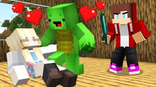 Good Mikey and Bad JJ Love Girl -  Sad Story in Minecraft (Maizen Mazien Mizen)