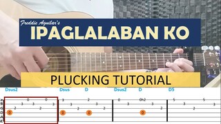 IPAGLALABAN KO (Plucking Tutorial - With Tabs)  by #FreddieAguilar