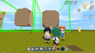 SUPER NGÁO BUILD MÔ HÌNH SKIN NGỰA MẶT NGU TẶNG CHỊ SHEEP SÚP BỜ TRONG MINI WORL