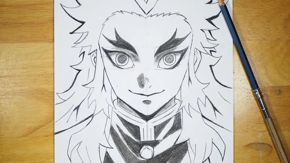 Anime Drawing | How to Draw RENGOKU KYOJURO | Demon Slayer - Bilibili