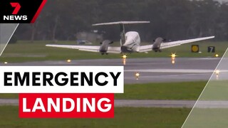 Plane makes emergency landing at Newcastle airport | 7 News Australia