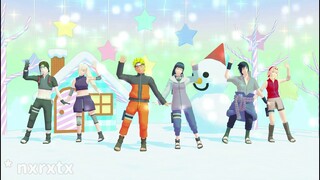 Jingle Bells【NARUTO MMD】NARUHINA*SASUSAKU*SAIINO