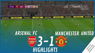 ARSENAL FC vs. MANCHESTER UNITED [3-1] • HIGHLIGHTS | TheMostRealistic Simulation & Recreation