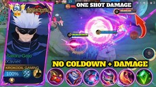 NEW BUILD XAVIER NO COLDOWN + DAMAGE ONE SHOT BUILD BRUTAL DAMAGE |MLBB gojosatoru