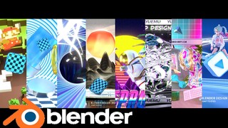 【Blender】自学三个月 自制动态设计短片