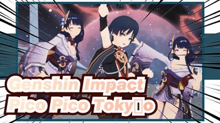 Genshin Impact|[MMD]Cute Family without IQ!Pico Pico Tokyo