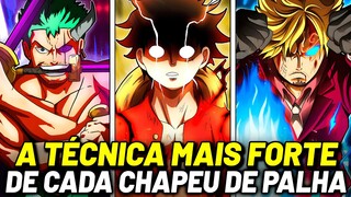 A TÉCNICA MAIS PODEROSA DE CADA CHAPÉU DE PALHA | ONE PIECE (SEUS PODERES SUPREMO)