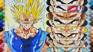 วาดวิวัฒนาการของ VEGETA! TolgArt - Anime Drawing