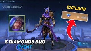 8 DIAMONDS FOR SKIN!? EXPLAIN! BUG!? 2021 NEW EVENT | MOBILE LEGENDS BANG BANG