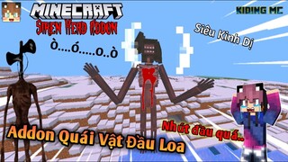 Cách Cài Addon Quái Vật Đầu Loa Siren Head Cho Mcpe 1.14, 1.16 Cực Hay Như Pc | KIDING MC