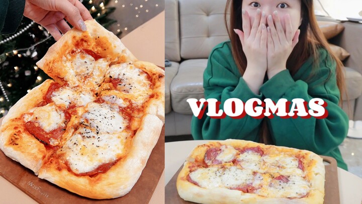 VLOGMAS.20-21｜Pizza ala Italia sukses besar｜Masakan Sichuan sangat menggugah selera｜Berbagi biji kop