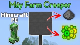 Cách Làm Máy Farm Creeper Trong Minecraft PE | Creeper Farm Minecraft PE/ Bedrock 1.17