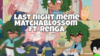 Last night skit || MatchaBlossom Sk8 the infinity gacha || 254 subs speciallll!!