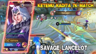 SOLO RANK KETEMU KADITA 7000MATCH LANGSUNG DAPAT SAVAGE TAPI GAK MVP 😂😂😂