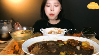 Miến sườn bò kho, chả cá sốt ăn với cơm 10 #amthuc
