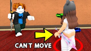 Roblox Murder Mystery 2, BUT I CAN'T MOVE!