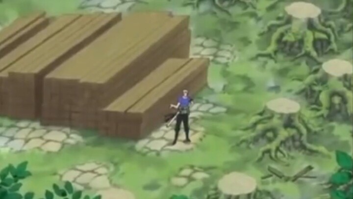 luffy sedang membeli paket