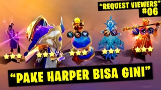 MATCH LANGKA! TERNAK HERO LEGEND PAKE HARPER! - Magic Chess Mobile Legends