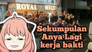 Sekelompok pria di Jepang bercosplay Anya Forger untuk membersihkan sampah #VCreators