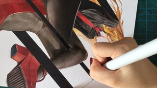 [Glass-Free 3D Hand-Drawing] Asuka from EVA