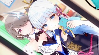 【 Honkai × Genshin Impact MMD／4K／60FPS】Rita Rossweisse & Ayaka【เงาและความจริง】