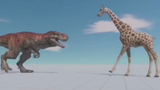 3D模拟霸王龙对战现代巨兽，犹如吃辣条