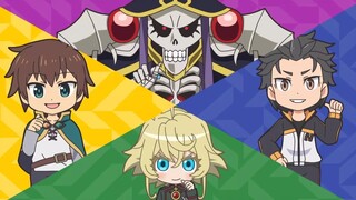 Isekai Quartet OP by Ainz, Kazuma, Subaru & Tanya