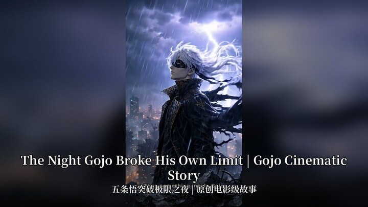 The Night Gojo Broke His Own Limit | Gojo Cinematic Story | 五条悟突破极限之夜 | 原创电影级故事