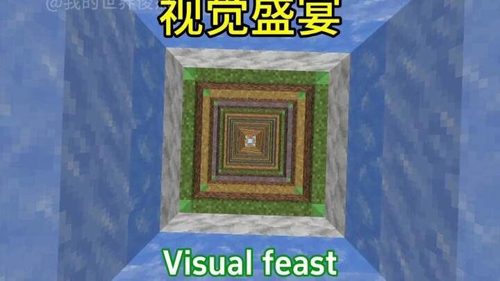 Silakan nikmati pesta visual Minecraft.