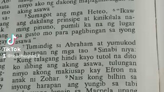 Pang Araw Araw na Talata.                                   Genesis 23:1-6