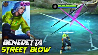 BENEDETTA - STREET BLOW SKIN GAMEPLAY | BENEDETTA NEW SKIN | JANUARY 2021 STARLIGHT SKIN | MLBB