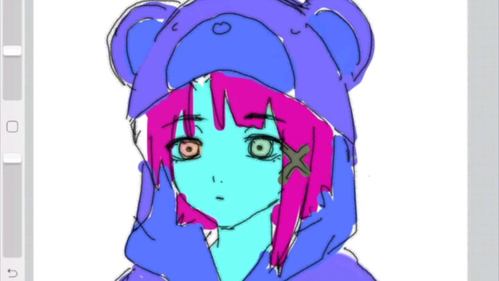 Vẽ màu ngẫu nhiên nhưng là Lain