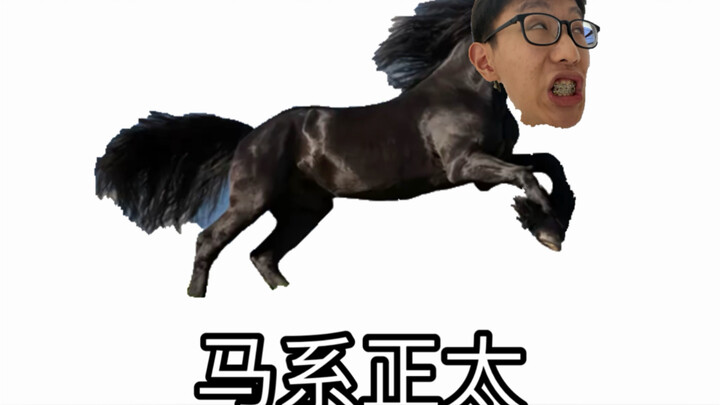 Horse-style cute boy