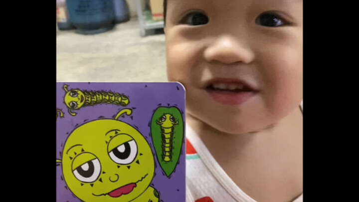 As soon as the baby sees a little bug that looks just like them, they can’t help but crack up! Haha!