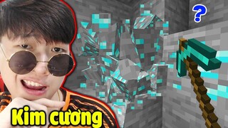 Kim Cương Vỡ Ra Như Thật 😎 - VINH LẦN ĐẦU CHƠI PHIÊN BẢN MINECRAFT SIÊU THỰC TẾ KHÓ HIỂU