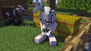 Alex Sister selling cake of villager - minecraft animation