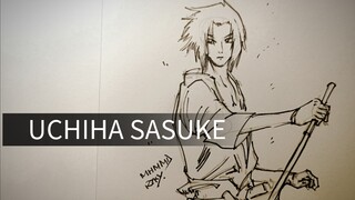 Drawing Sasuke