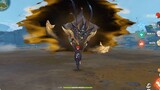 "Genshin Impact" Diluc Tiga Pedang Serigala Emas